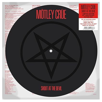 Mötley Crüe - Shout At The Devil (40th Anniversary) Picture Disc) - Mötley Crüe | VinylStation Radio