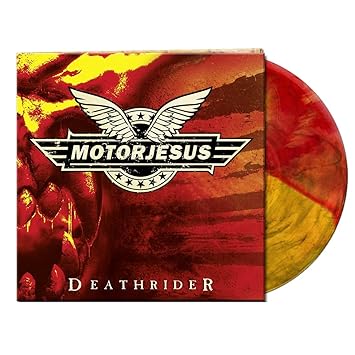 Deathrider (Ltd. Gtf. Yellow/Red/Orange Black Smo) - Motorjesus | VinylStation Radio